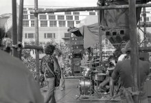 Led Zeppelin on stage